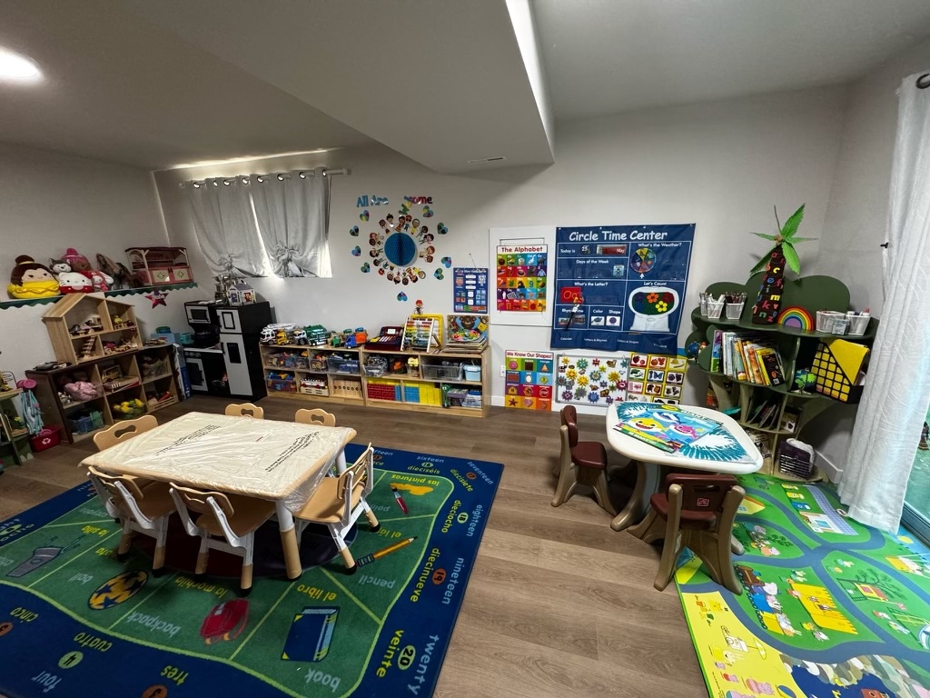 Daycare environment showing children playing